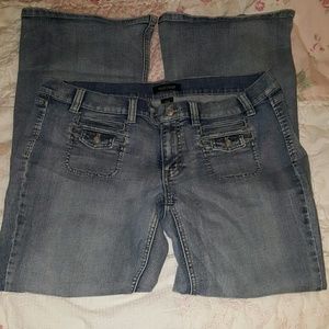 White House Black Market Noir Flare Jeans 14S